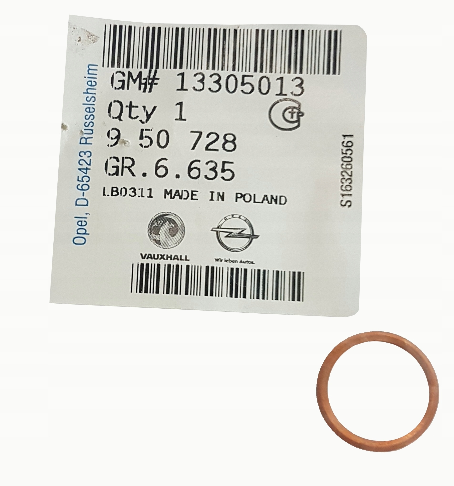 O-ring conducta servodirectie Opel Insignia A original GM