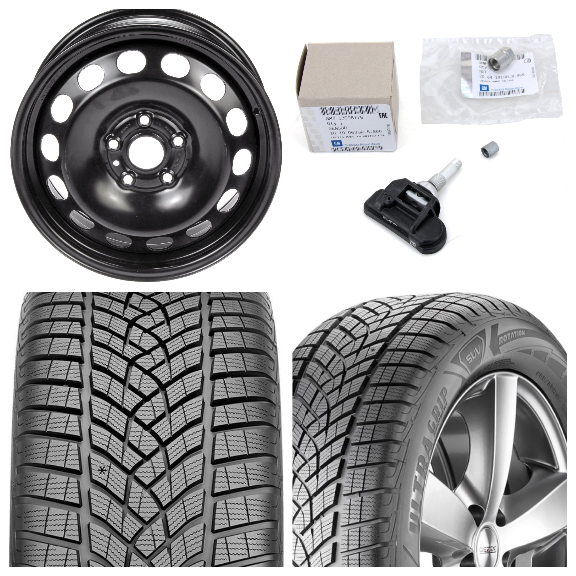 Janta cu senzor presiune si anvelopa Goodyear UG Performance G1 225/50  R17 98H H Opel Zafira C