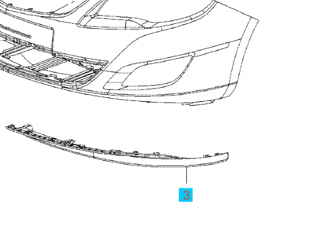 Extensie stanga bara fata Astra J originala GM Pagina 2/piese-auto-ford-mustang/opel-movano/piese-auto-opel-astra-g - Elemente exterior Opel Astra J