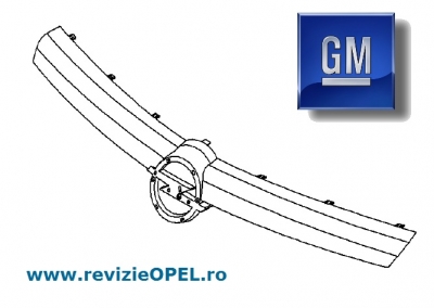 Ornament cromat grila radiator Opel Astra H L35/48/69/70 >2007