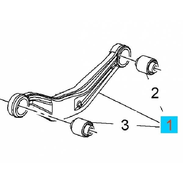 Brat spate superior bumerang dreapta Opel Insignia A original GM