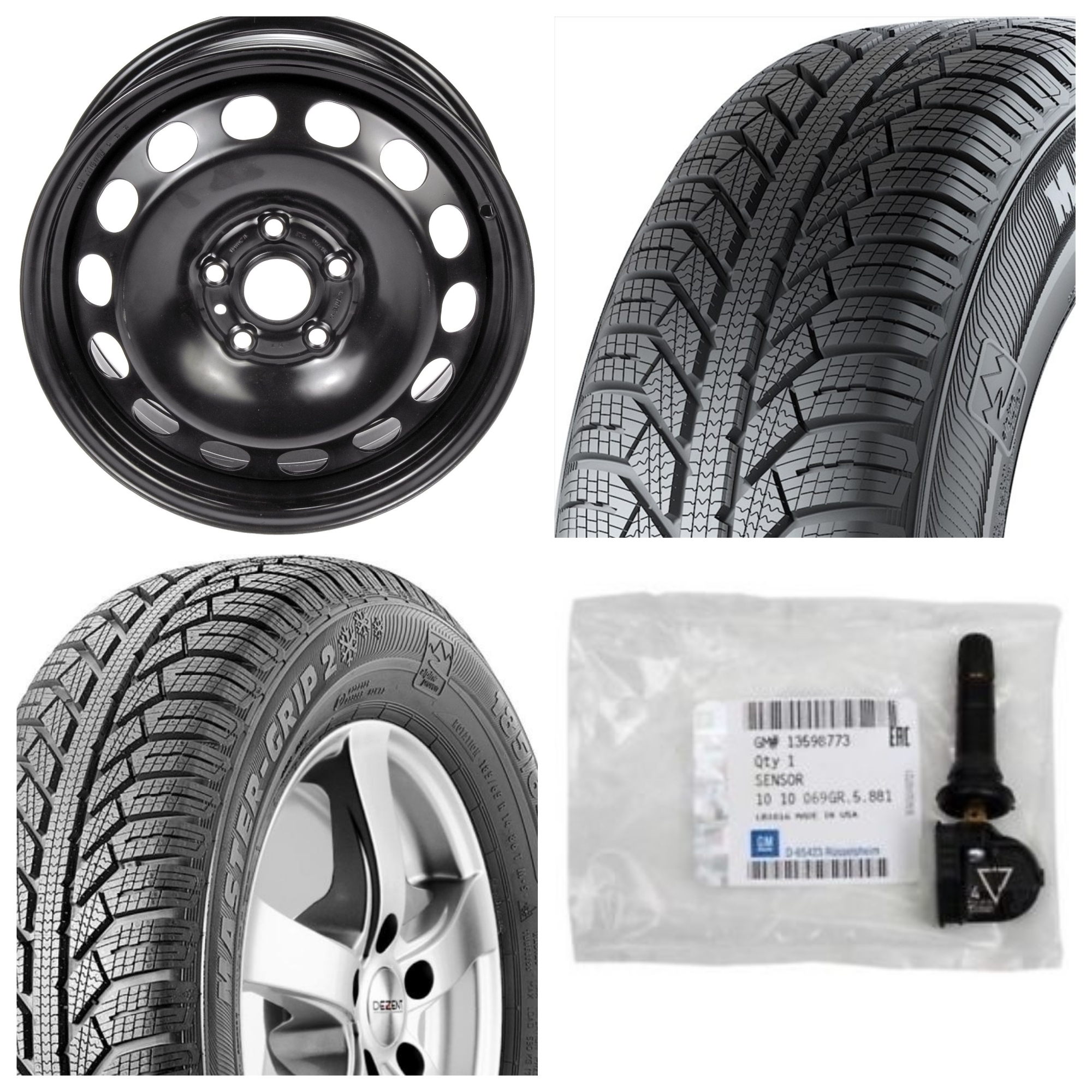 Janta cu senzor presiune si anvelopa Continental Semperit Master Grip 2 215/65 R16 98H iarna Opel Mokka