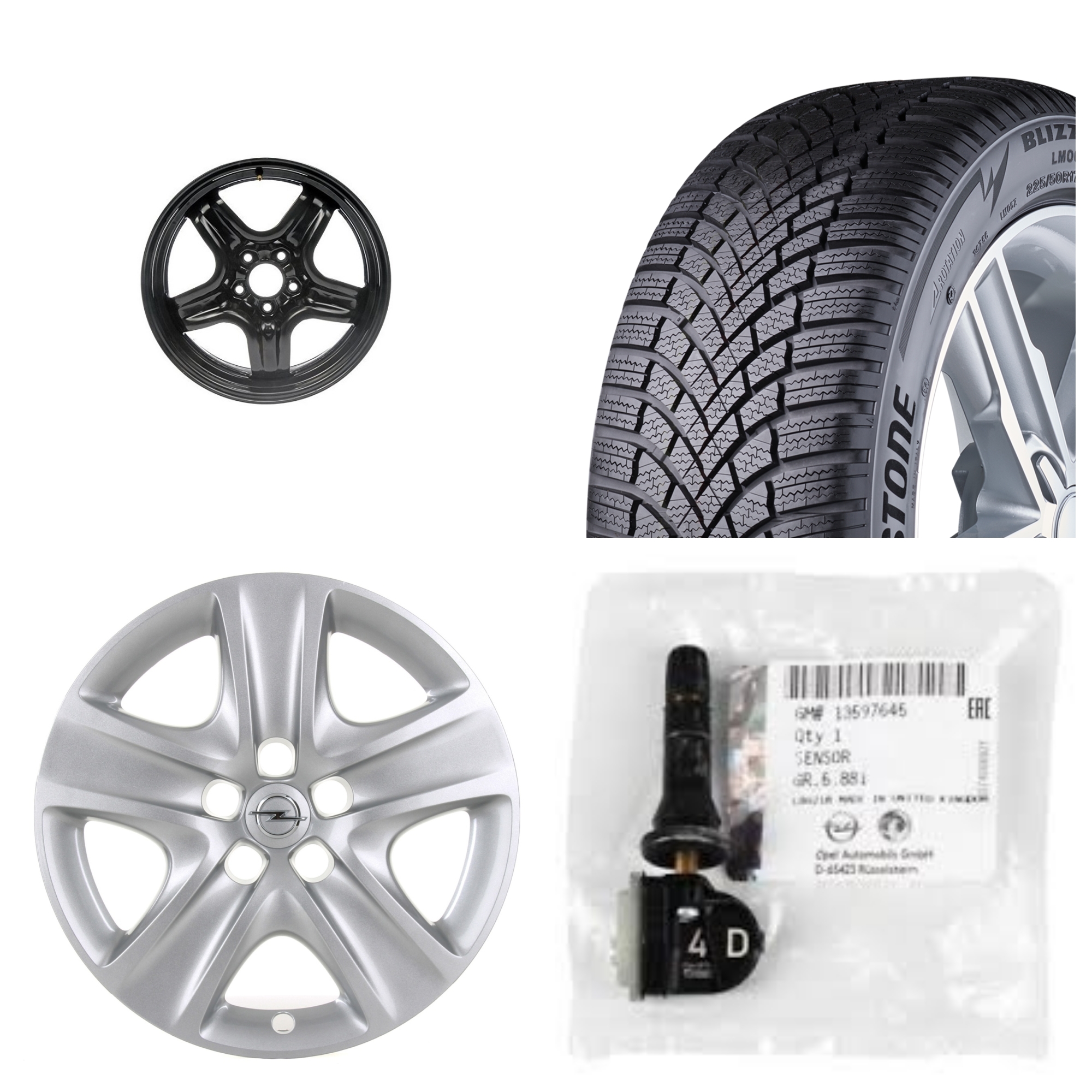 Janta cu senzor presiune si anvelopa cu capac Bridgestone LM0053 215/55 R17 98V iarna Opel Insignia B Pagina 2/opel-meriva-b/piese-auto-audi/opel-meriva - Jante si anvelope Insignia B