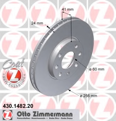 Set discuri frana fata Opel Astra G ZIMMERMANN