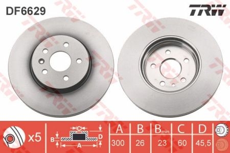 Piese Auto Opel Discuri fata Opel Mokka marca TRW Revizie Masina