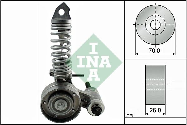Rola tensionare curea alternator Opel Astra G Z14XEP producator INA