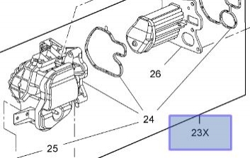 EGR cu carcasa Opel Zafira C 2.0 original GM