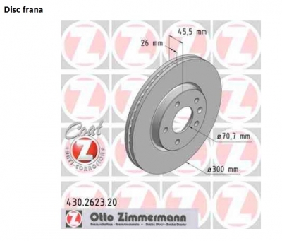 Set disc frana fata Opel Astra J J60 Zimmermann Pagina 2/opel-vivaro/opel-omega/opel-antara - Dispozitive de franare Opel Astra J