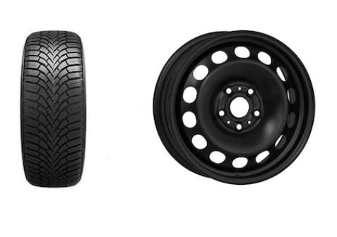 Roata completa VW T-Roc, Audi Q2 janta otel ALCAR 6665 6x16 + anvelopa Iarna Sailun IceBlazer Alpine+ 205/60R16 92H