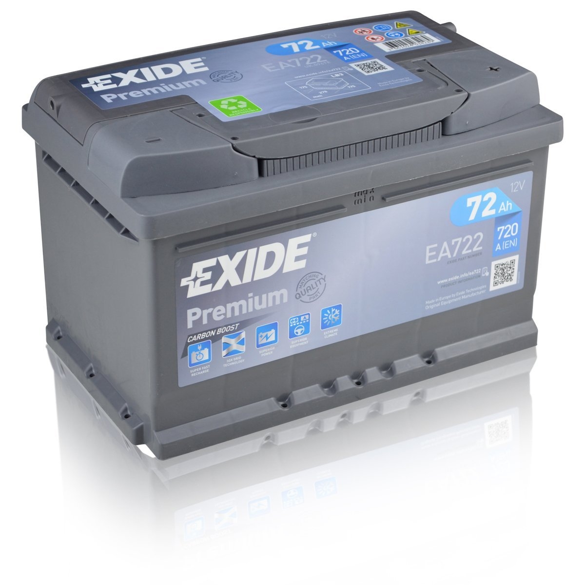 Baterie auto EXIDE PREMIUM S5 72Ah/730A revizieshop.ro imagine noua