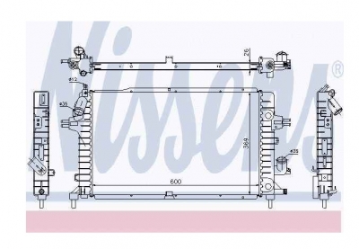 Piese Auto Opel Radiator racire apa Opel Astra H Z17DTH Z17DTJ A17DTJ Z17DTL Z13DTH Z19DTL Z19DT NISSENS Revizie Masina