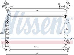 Radiator apa Opel Vectra C 1.9 marca Nissens