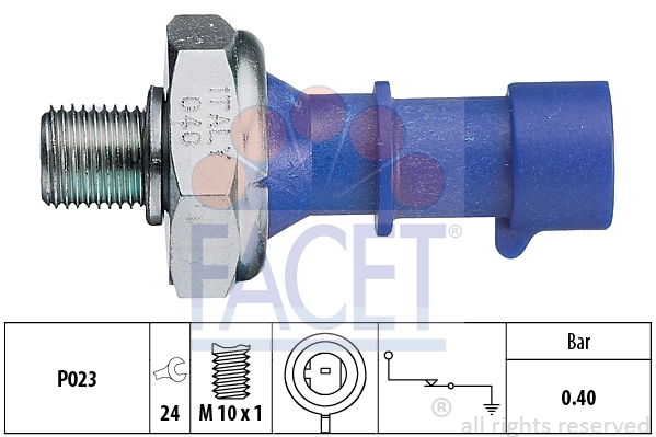 Senzor presiune ulei Opel Adam Astra G Agila A Vectra C Astra H Corsa C Tigra B Meriva A Zafira B Corsa D Insignia A Corsa E marca FACET