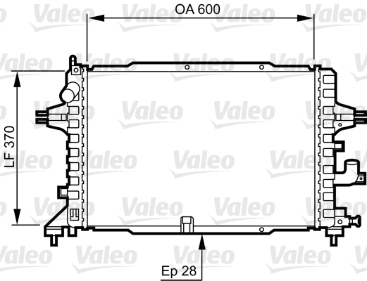 Radiator apa Opel Astra H Z17DTH marca VALEO