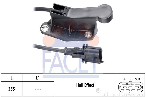 Senzor ax came Opel Astra H 1.8 marca FACET