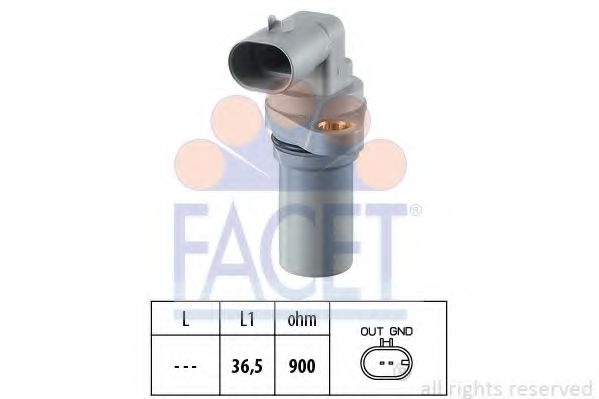Senzor rotatie arbore cotit Opel Astra H 1.9 marca FACET