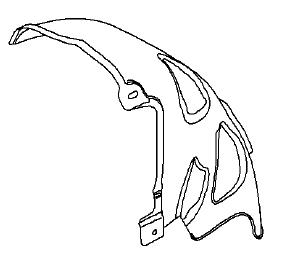Carenaj spate dreapta Opel Astra H original GM