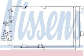 Radiator AC Opel Astra G marca NISSENS