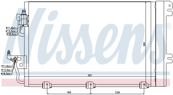 Radiator aer conditionat Opel Astra H benzina Nissens