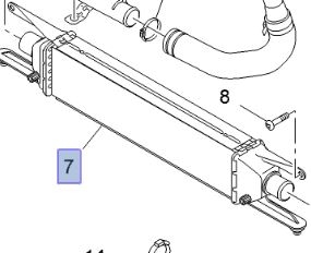 Radiator intercooler Opel Combo 1.6 original GM Piese Auto Opel Combo