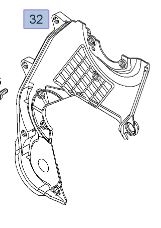 Capac distributie spate Opel Astra H 1.7 original GM