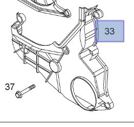 Capac distributie inferior Opel Astra H 1.7 original GM