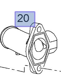 Flansa conducta tur apa termostat Opel Astra H 1.7 original GM revizieshop.ro imagine noua 2022
