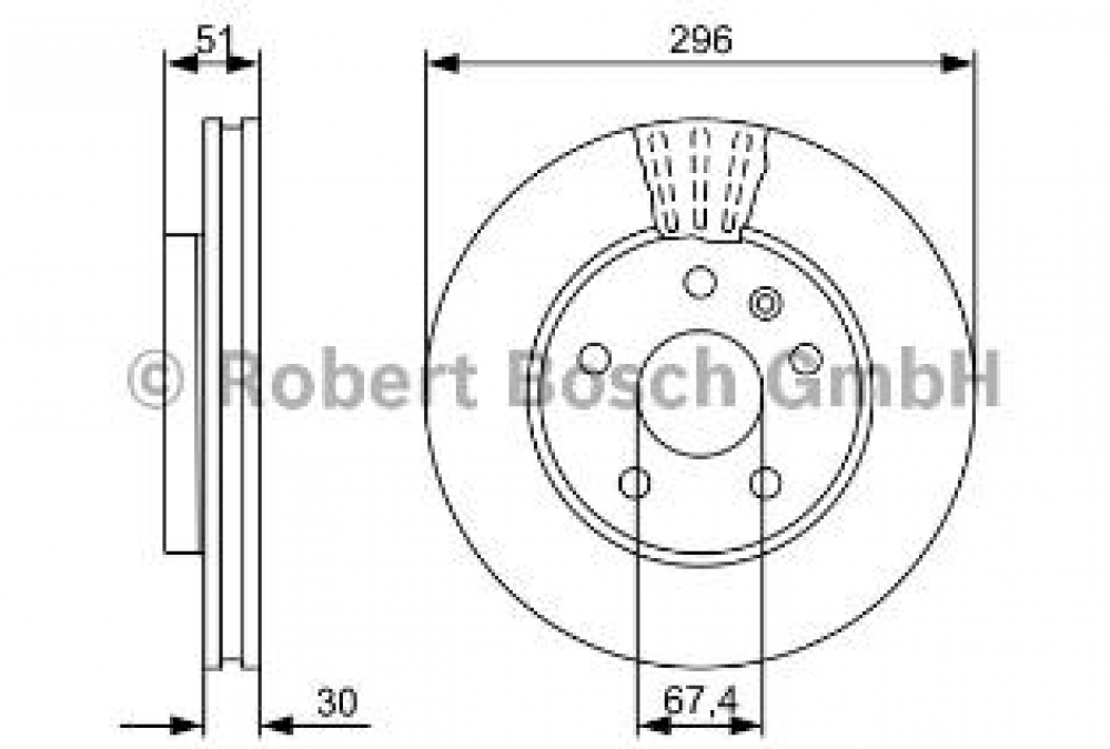 Piese auto: <b>Set discuri frana fata Insignia 296mm BOSCH</b> este la reduceri. Pret 594.0 LEI
