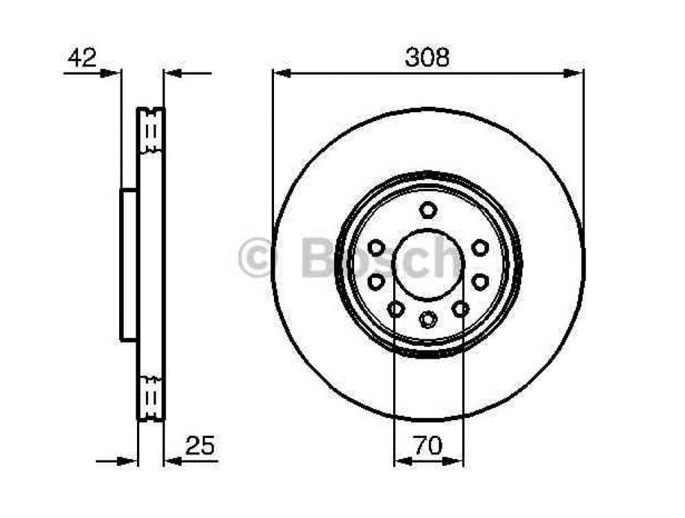 Piese auto: <b>Set discuri frana Opel Astra H producator BOSCH</b> este la reduceri. Pret 383.0 LEI