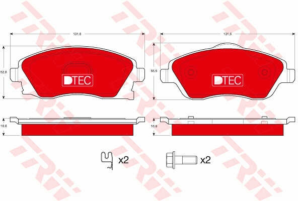 Set placute frana fata Opel Corsa C marca TRW
