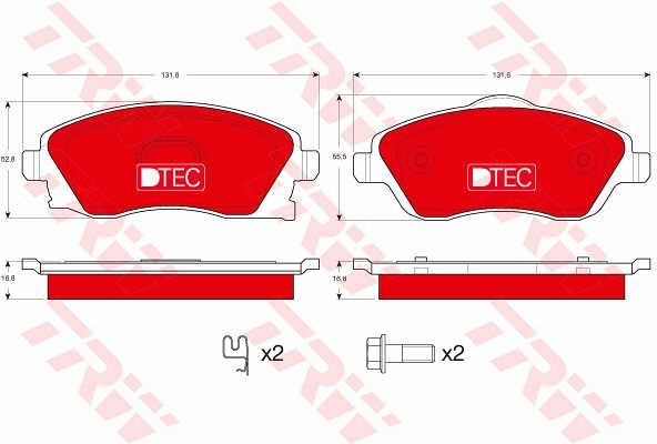 Set placute frana fata Opel Corsa C marca TRW