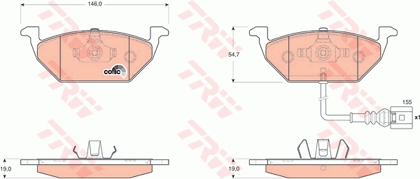 Placute frana fata Skoda Octavia II 1Z3 1Z5 marca TRW Pagina 2/piese-auto-mercedes-benz/piese-auto-nissan/piese-auto-opel-insignia-a - Piese auto Skoda