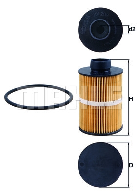 Filtru motorina Opel Astra H marca MAHLE