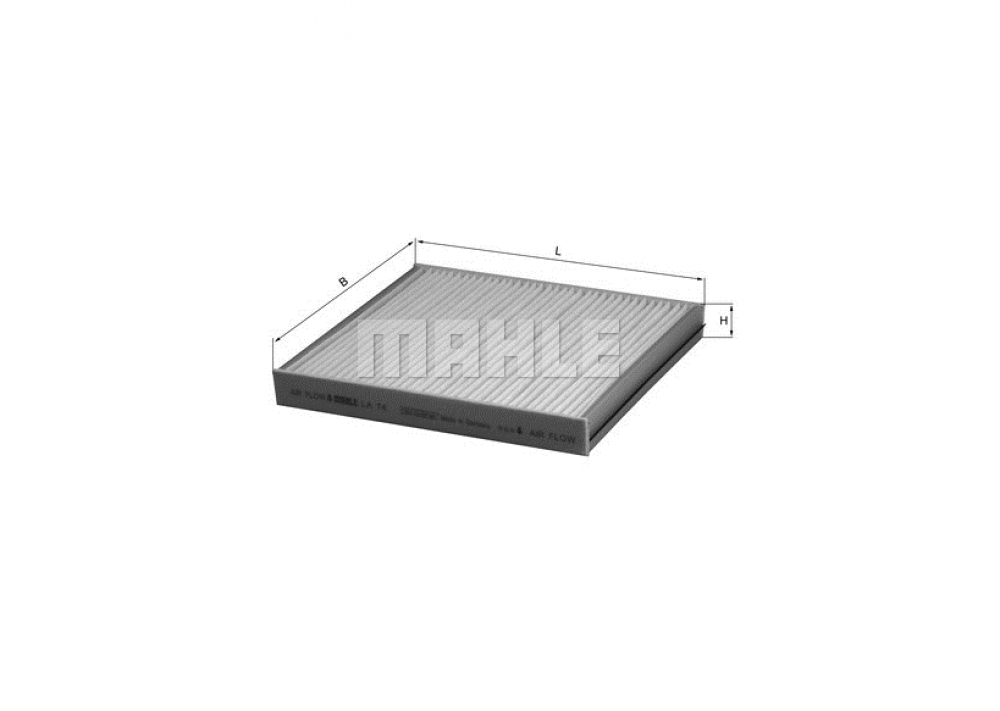 Filtru polen patrat Opel Astra G MAHLE