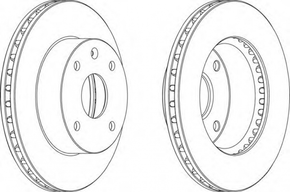 Set discuri frana fata Chevrolet Lacetti motorizari benzina LPR