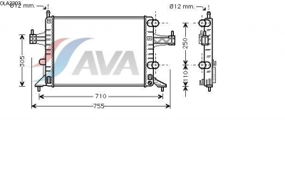 Radiator racire apa Opel Corsa C producator AVA Pagina 7/ambreiaje-auto/piese-auto-mercedes-benz/piese-opel-corsa-f - Piese Auto Opel Corsa C