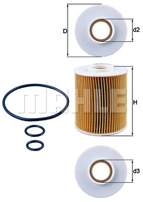 Filtru ulei Opel Astra G Z17DTL Y17DT marca MAHLE