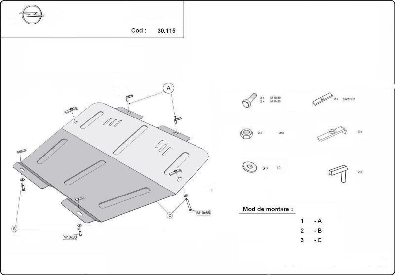 Scut motor metalic Opel Astra G dupa 1997 Pagina 2/piese-auto-citroen/piese-auto-seat/opel-omega - Scuturi motor auto