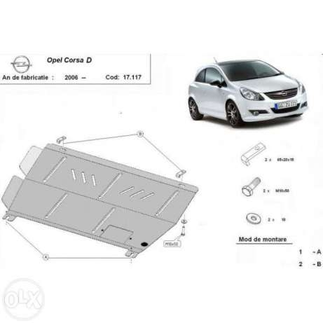 Scut motor metalic Opel Corsa D dupa 2006