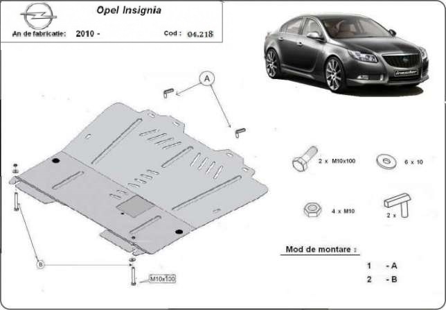 Scut motor metalic Opel Insignia dupa 2009