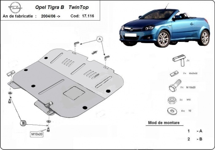 Scut motor metalic Opel Tigra  fabricat dupa 2004 Pagina 2/opel-mokka/piese-auto-nissan/opel-vivaro - Scuturi motor auto