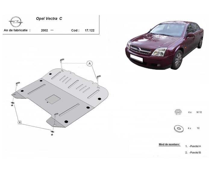 Scut motor metalic Opel Vectra C dupa 2002
