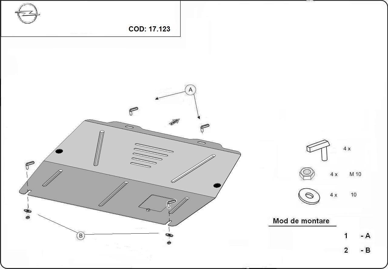 Scut motor metalic Opel Meriva dupa 2010 Pagina 1/piese-auto-opel-insignia-b/opel-agila/opel-corsa-c - Scuturi motor auto