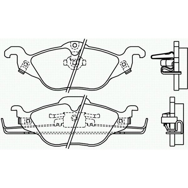 Placute frana fata Opel Astra G Textar