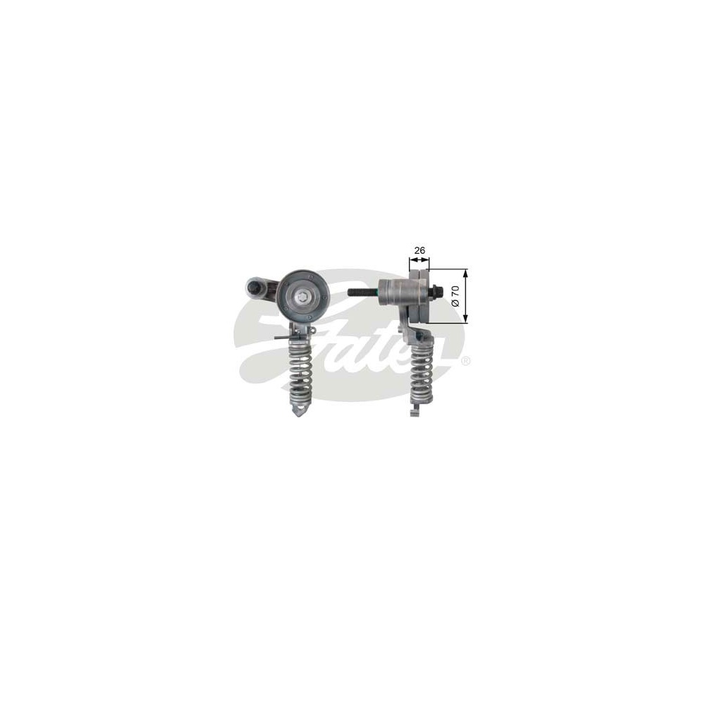 Rola tensionare curea alternator Opel Astra H Z14XEP producator GATES
