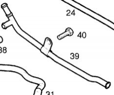 Conducta apa Opel Corsa C originala GM
