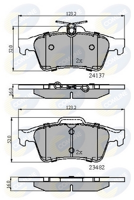 Placute frana spate Opel Vectra C COMLINE