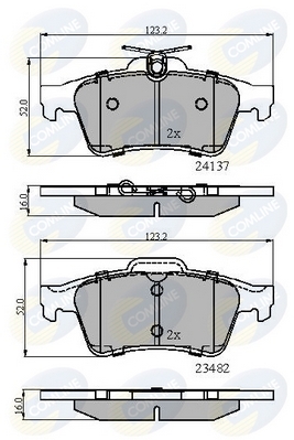 Piese Auto Opel Placute frana spate Opel Vectra C COMLINE Revizie Masina