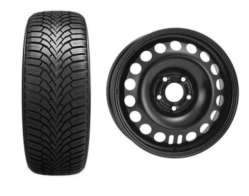 Roata completa Astra J 5x115 janta otel ALCAR 9327 6.5x16 + anvelopa Iarna Sailun IceBlazer Alpine+ 205/55R16 91H + Senzor presiune ALCAR