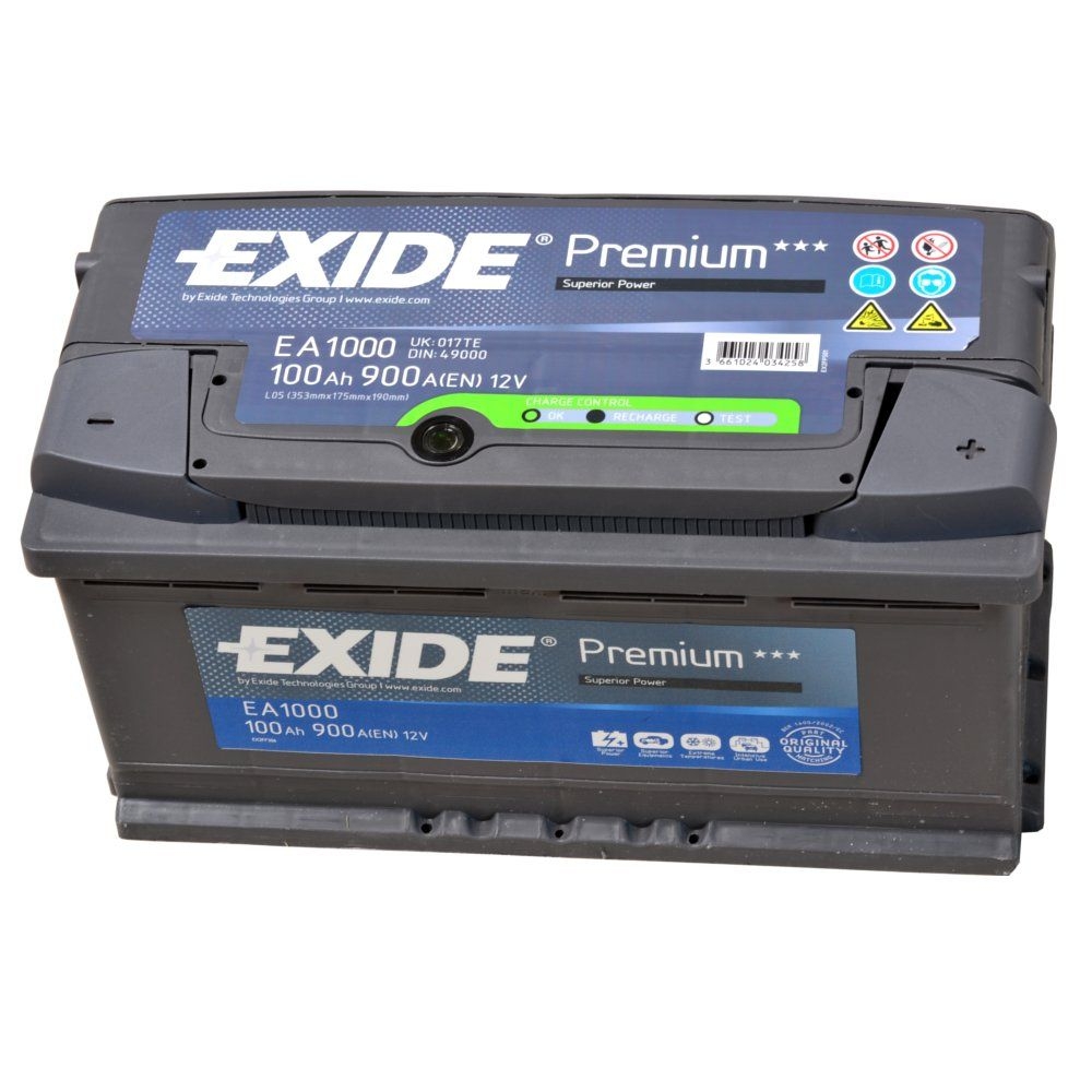 Baterie auto EXIDE PREMIUM S5 100Ah/EN900A